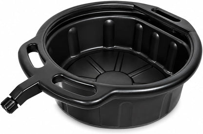 Effortless Fluid Changes with the HKTE 4.2 Gallon Oil Drain Pan for Cars, SUVs, Pickups & Light Trucks