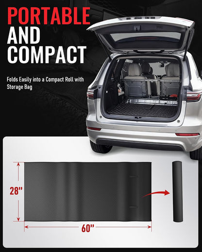 Experience Ultimate Comfort with the Magic Creeper Rolling Mat - 60" X 28" Portable Under Car Repair Solution