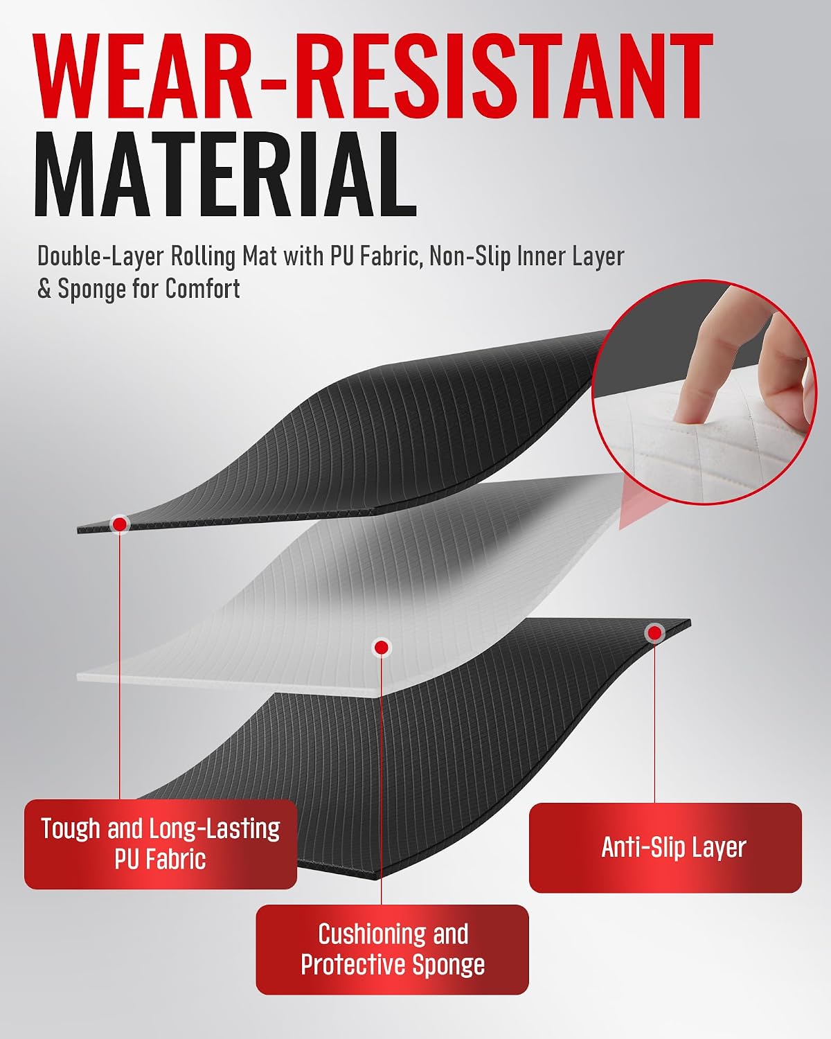 Experience Ultimate Comfort with the Magic Creeper Rolling Mat - 60" X 28" Portable Under Car Repair Solution