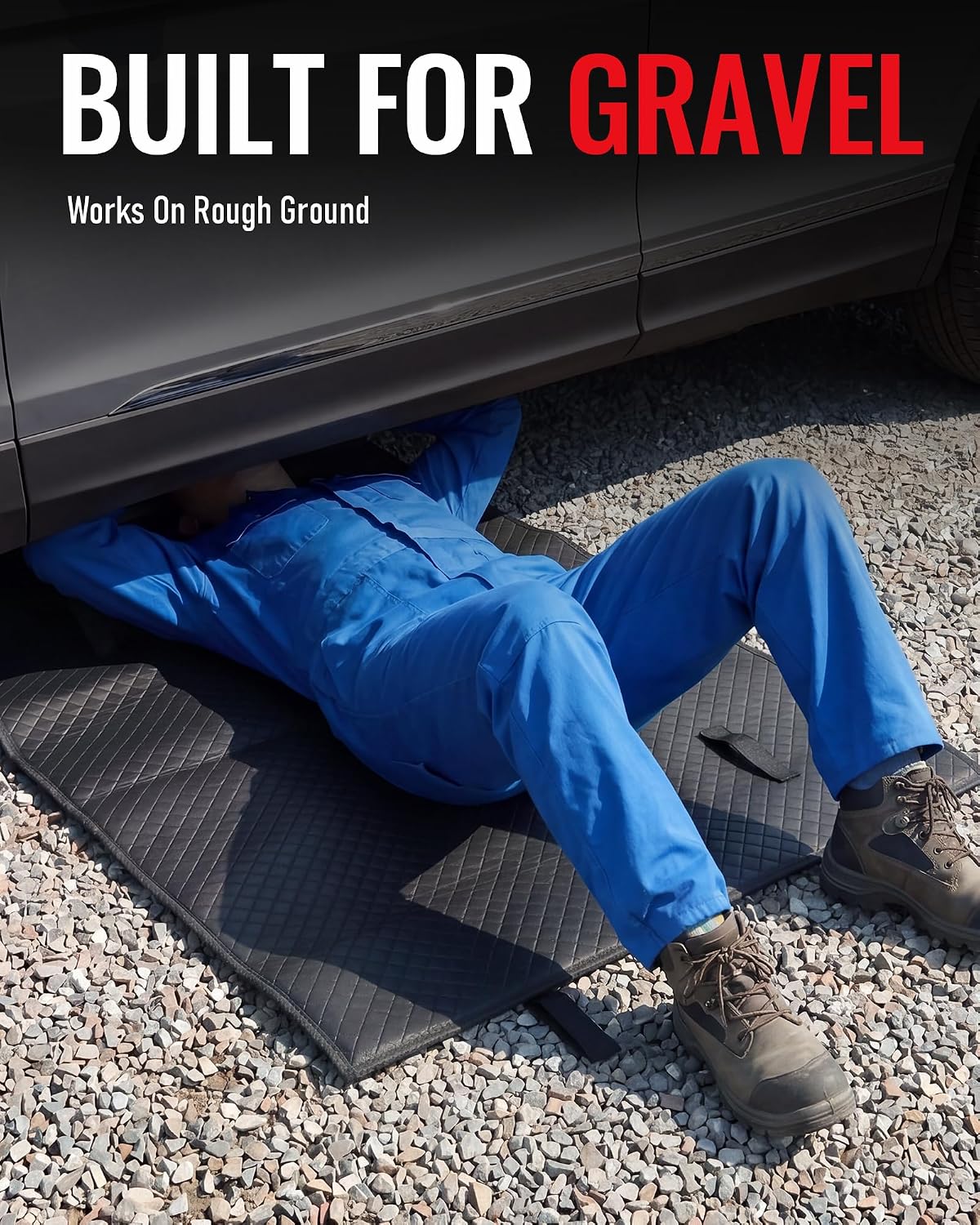 Experience Ultimate Comfort with the Magic Creeper Rolling Mat - 60" X 28" Portable Under Car Repair Solution