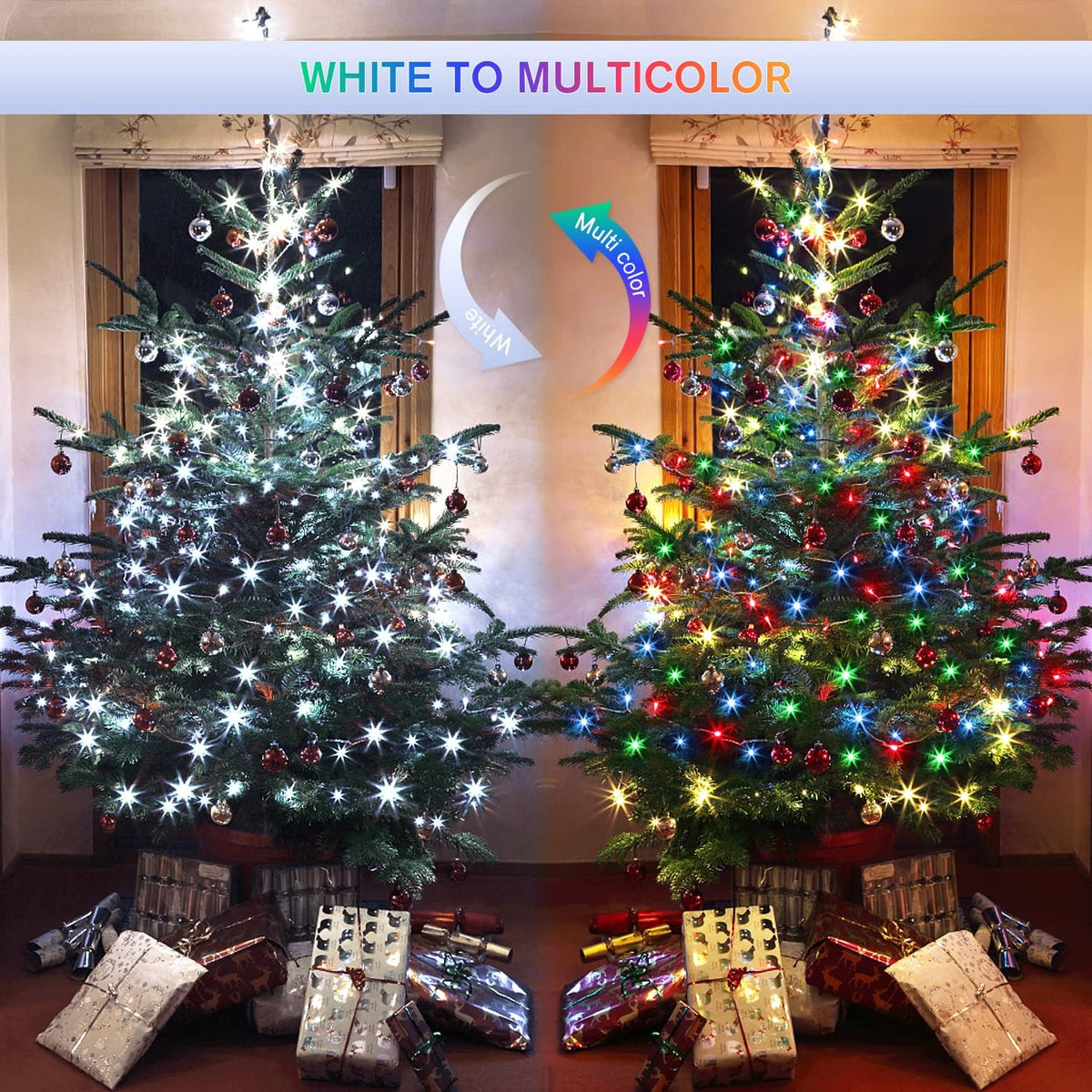 Transform Your Space with 500 LED Color Changing String Lights - Perfect for Christmas and Beyond!