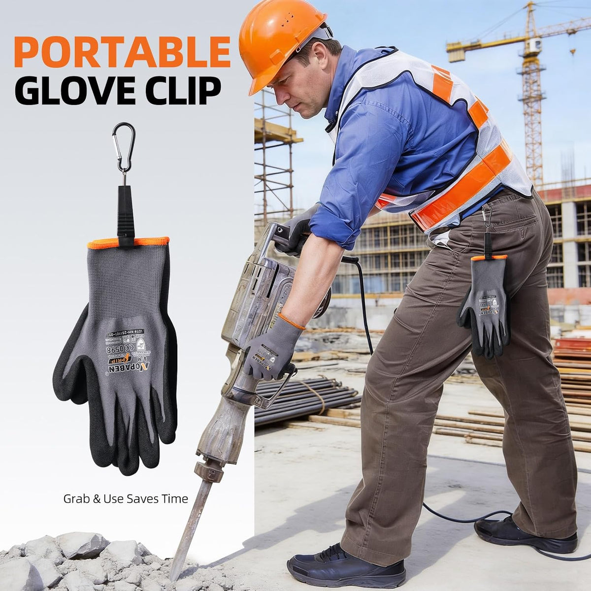 7 Pairs Safety Work Gloves Seamless Nylon Knit Microfoam Nitrile Coated