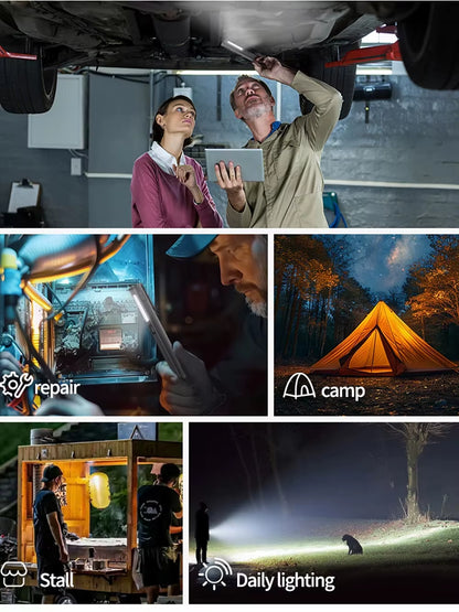 Compact and Versatile Rechargeable LED Pen Light Flashlight - Perfect for Camping, Work, and Outdoor Repairs