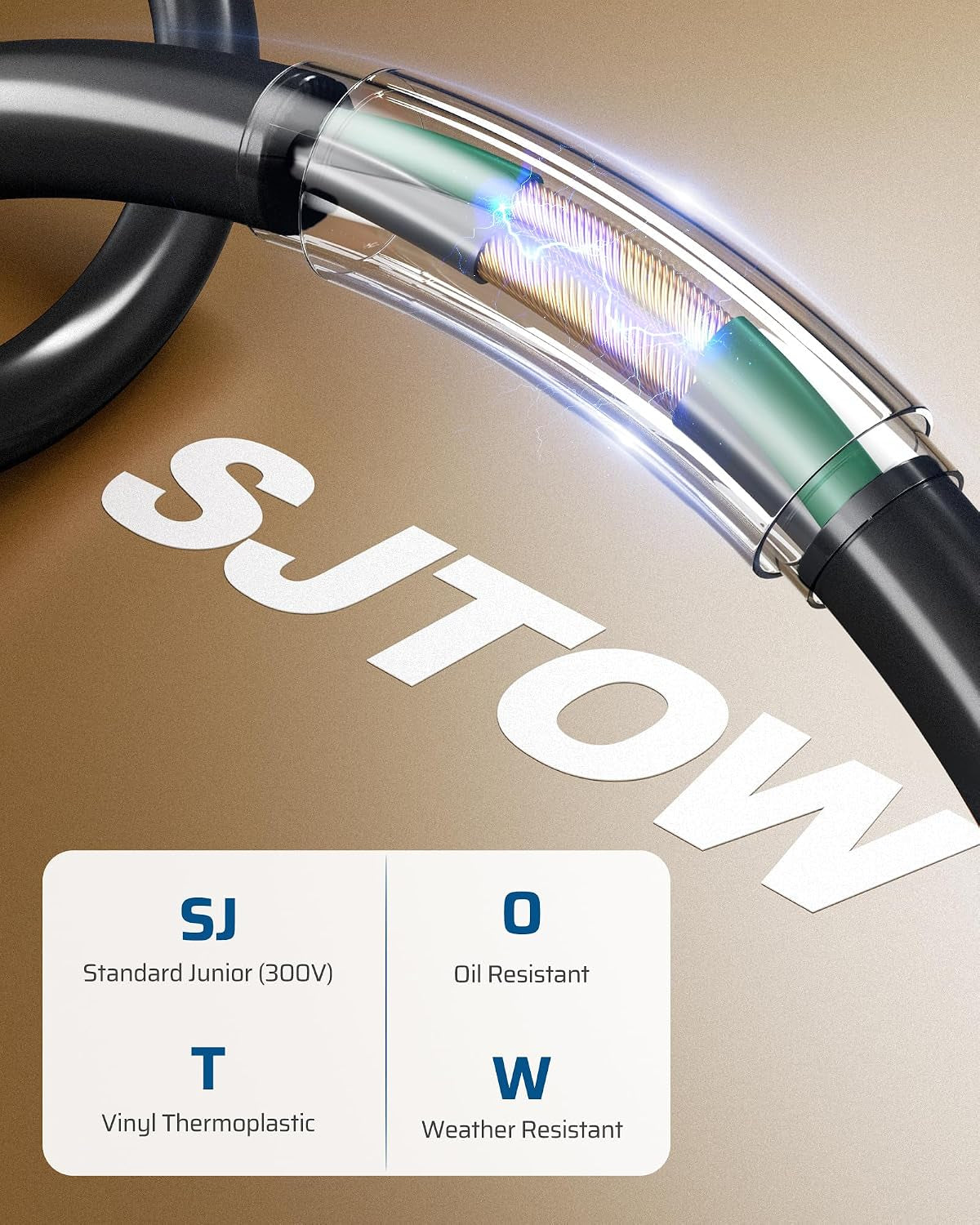 30FT Retractable Extension Cord Reel,16/3C SJTOW Cord Reel